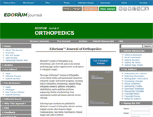 Tablet Screenshot of edoriumjournaloforthopedics.com